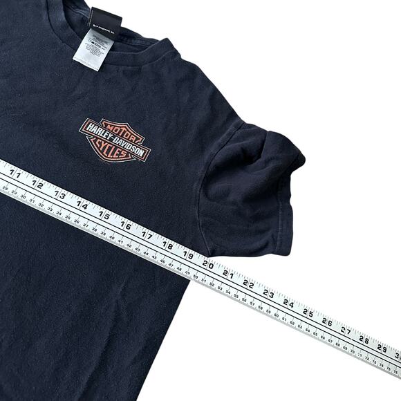 Harley Davidson Rommel Bike Fest 2014 T-Shirt Men’s Medium Black Pin Up Girl Tee - Picture 7 of 10